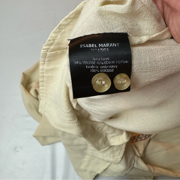 Etoile Isabel Marant Embroidered Pocket Blouse - Picture 7 of 7